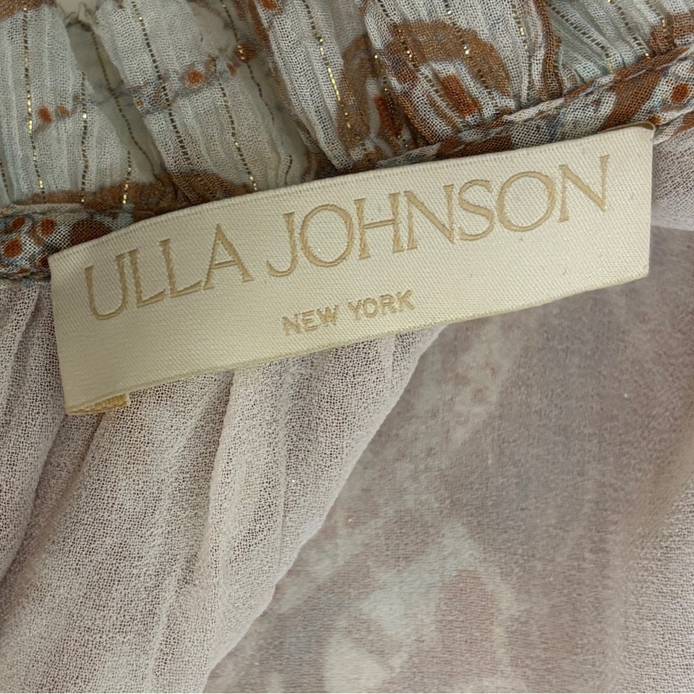 Ulla Johnson Maja Feldspar Paisley Chiffon Minidress Size 6 Long Sleeve EUC - Picture 2 of 16